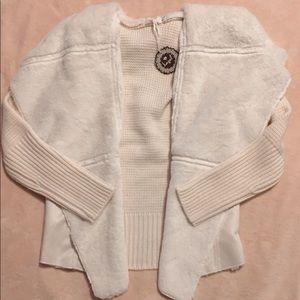 “Hazel” Gia Fuax Fur Waterfall Sweater